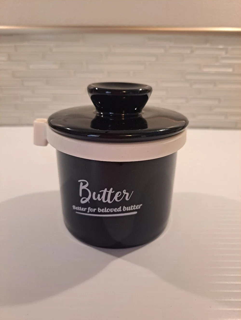Porcelain Butter Crock Butter Keeper Perfect Silicone Seal French Butter DISH